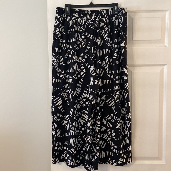 Nine West Crop Wide Leg Pants size XL inseam 23” waist 34” elastic - Picture 3 of 12